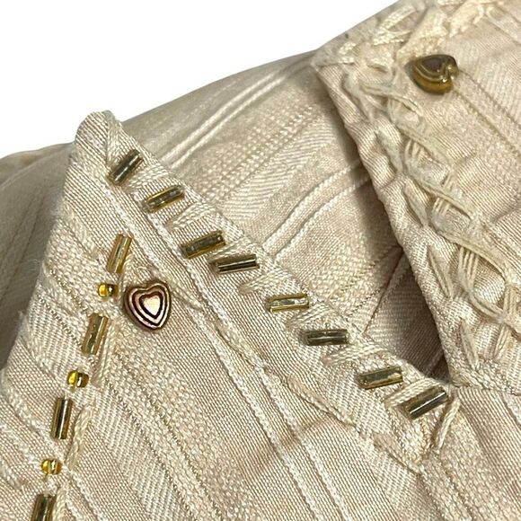 TILL THE END Beaded Blazer M - Picture 3 of 13